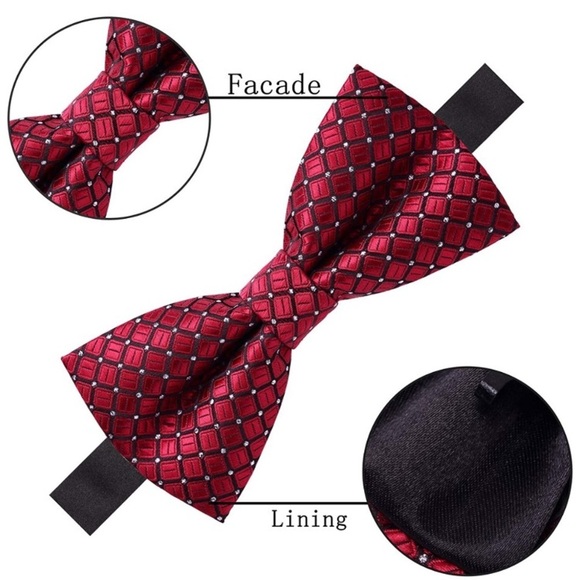 MEN’S 8 PACK CLIP ON BOW TIE BUNDLE SET *NEW* main image 6